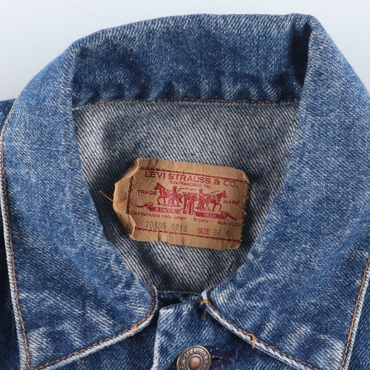 90'S Levi's 70506-0216 denim jacket, G-jacket, made in USA, men's S, vintage /eaa424646