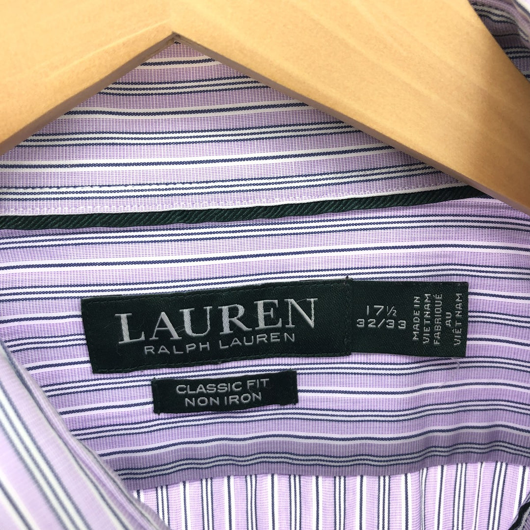 Ralph Lauren LAUREN Lauren Long Sleeve Cotton Striped Shirt Men's XL /eaa424706