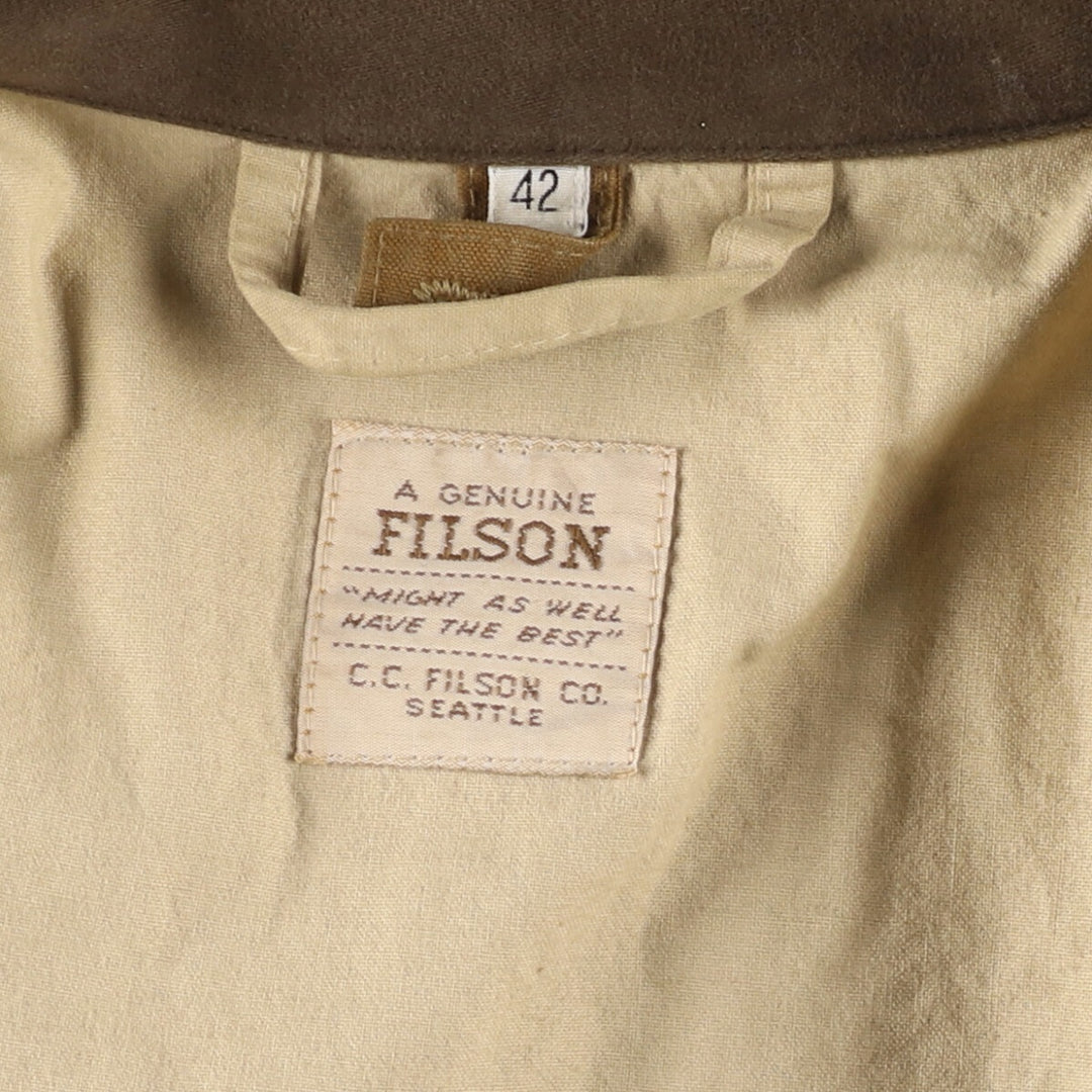 80'S Filson waxed cotton oiled jacket, men's L, vintage /eaa424752