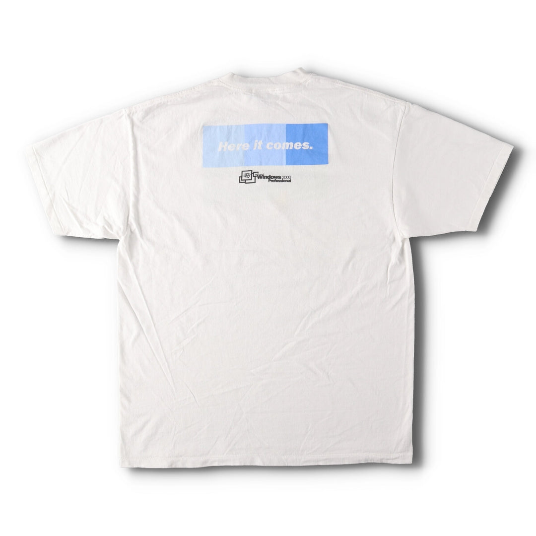 00'S ONEITA Microsoft Windows 2000 Advertising T-shirt Men's XL Vintage /eaa424759