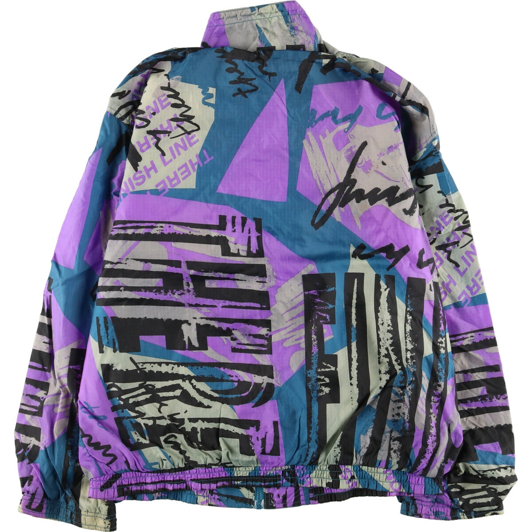 90'S Nike Silver Tag All-Over Print Nylon Jacket Men's L Vintage /eaa424894