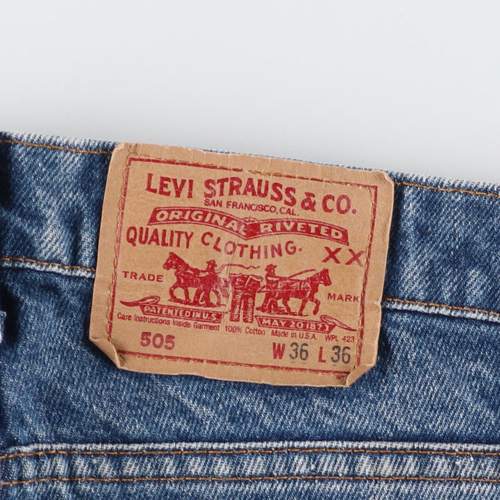 80'S Levi's 505 tapered denim pants made in USA, men's w36 vintage /eaa425200