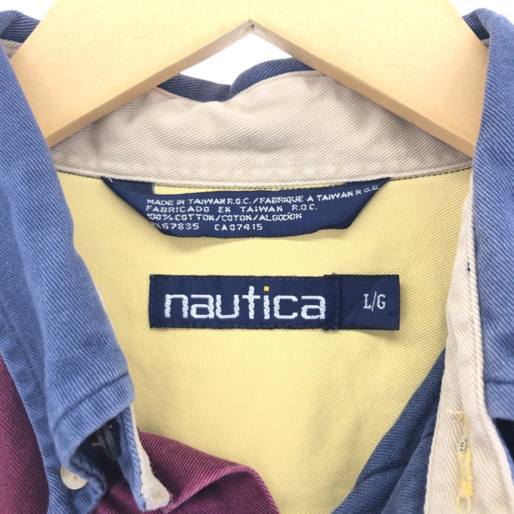 90'S NAUTICA Long Sleeve Button Down Shirt Men's L Vintage /eaa425213