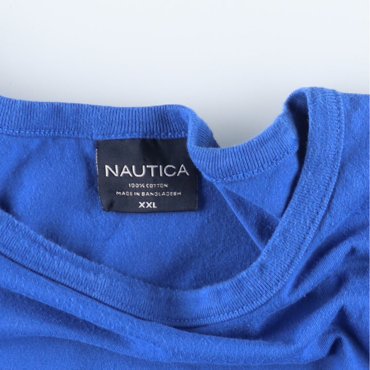 00'S Nautica double-sided print short sleeve logo T-shirt men's XXL vintage /eaa425305