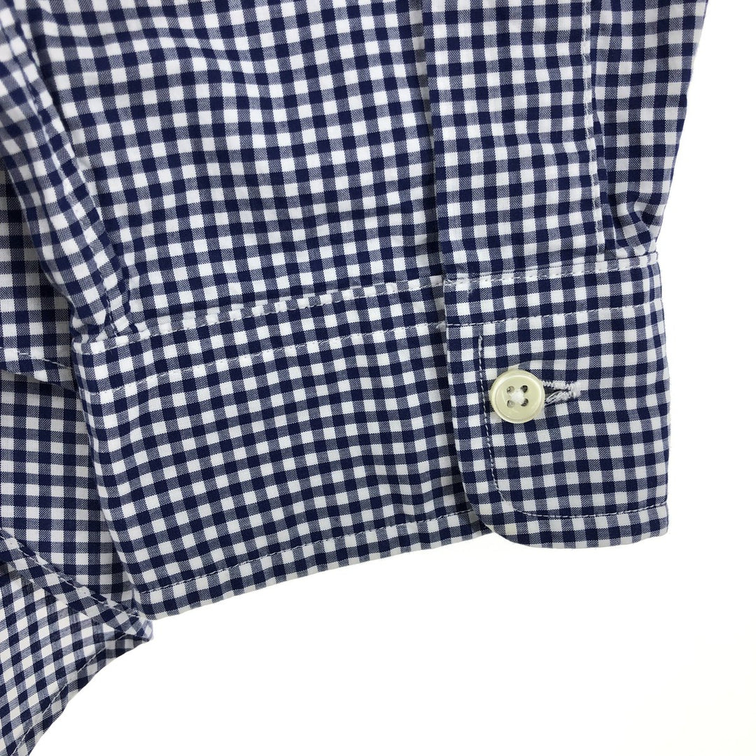 Ralph Lauren Gingham Check Long Sleeve Button-Down Check Shirt Men's L Size / eaa425329