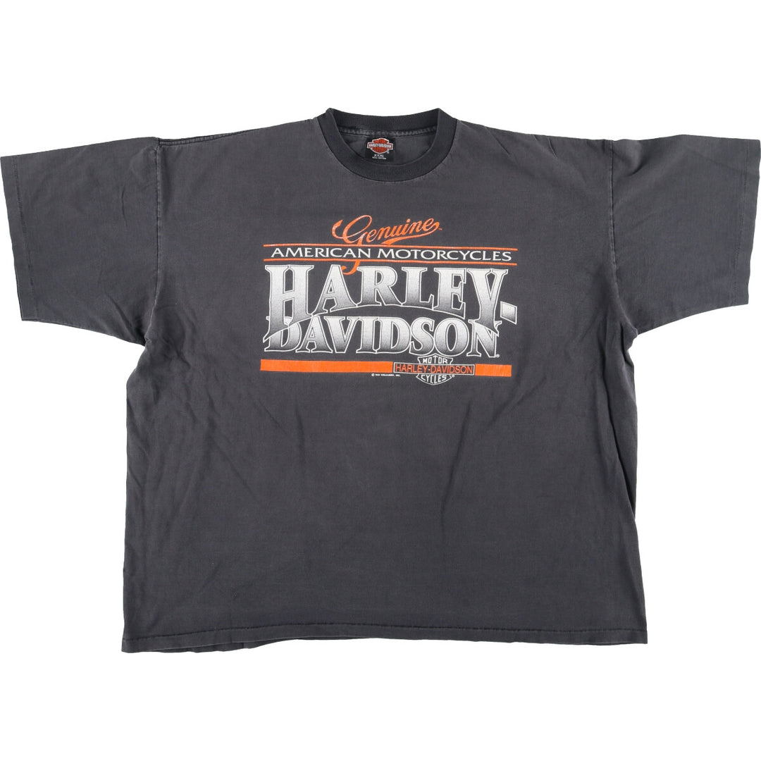 90'S Harley-Davidson Double-sided Print Motorcycle Bike T-Shirt Made in USA Men's XXXL Vintage /eaa425459