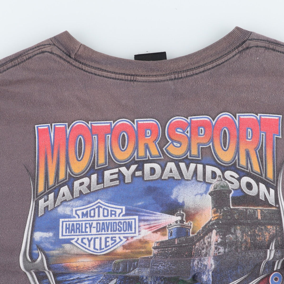 00'S Harley-Davidson Double-sided Print Motorcycle Bike T-Shirt Men's XXL /eaa425464