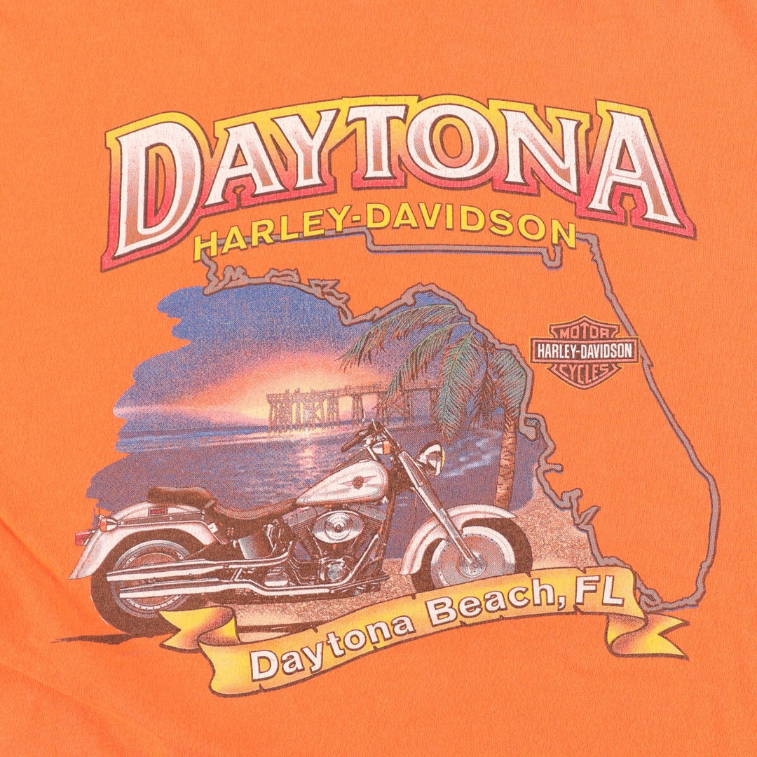 00'S Harley-Davidson Double-sided Print Motorcycle Bike T-Shirt Made in USA Men's XXL /eaa425468