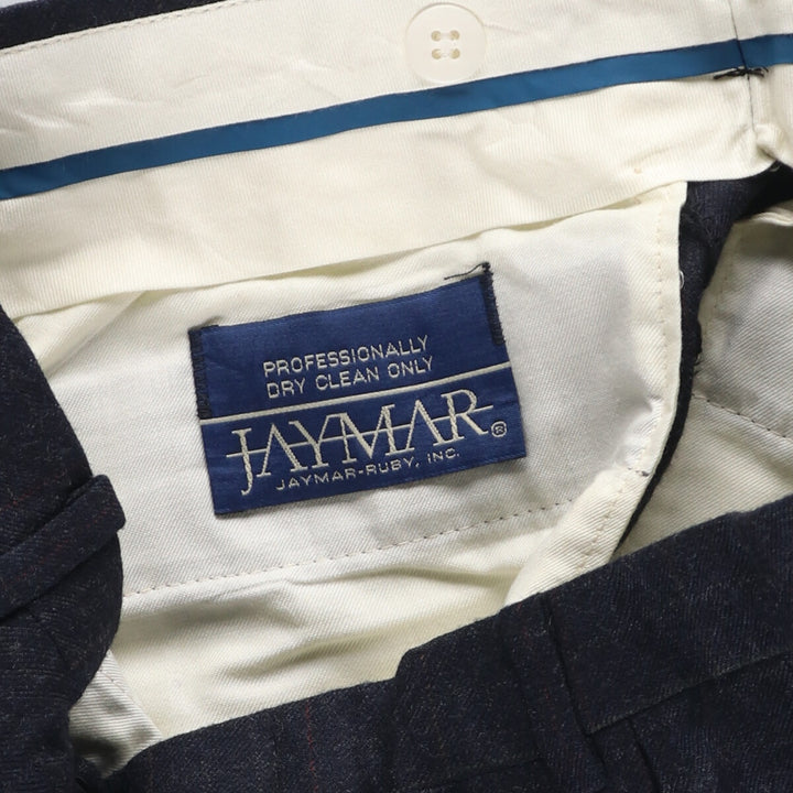 80'S JAYMAR Check Pattern Two-pleat Slacks Pants Men's W31 Vintage / eaa425579