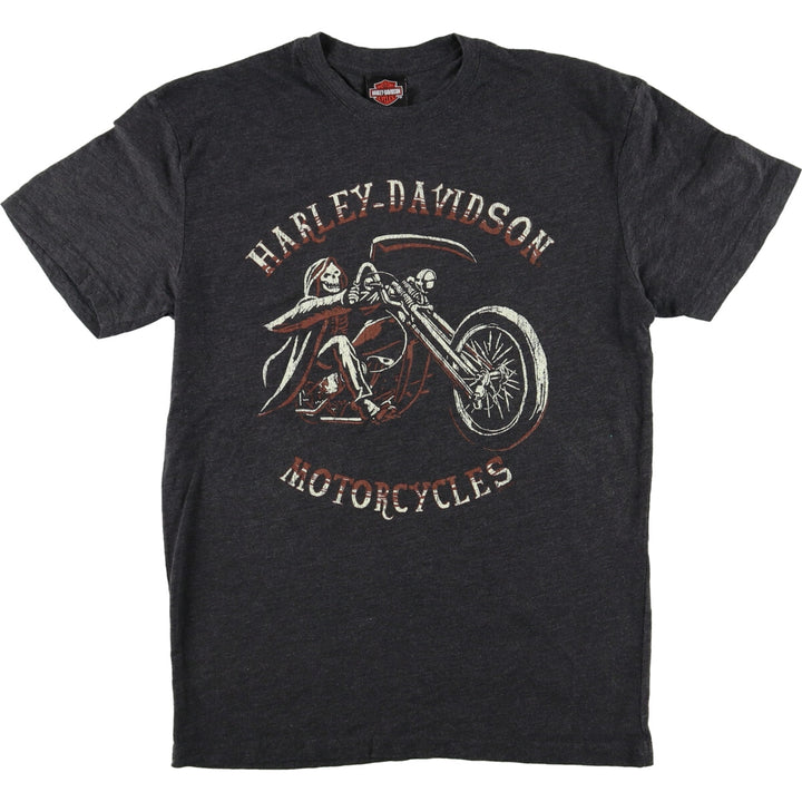 Harley-Davidson Skull Pattern Double-sided Print Motorcycle Bike T-Shirt Men's M /eaa425623