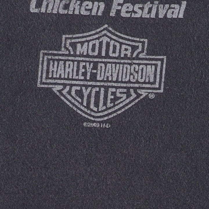 00'S Harley Davidson double-sided print short sleeve motorcycle bike T-shirt made in USA men's XXL /eaa425628