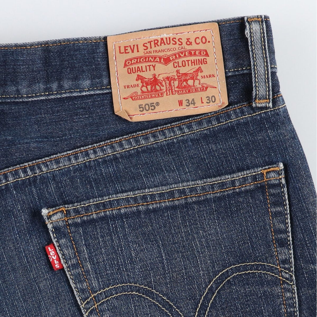 Levi's 505 STRAIGHT FIT tapered denim pants for men, size w36 / eaa425632