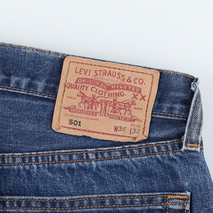 00'S Levi's Levi's 501 Euro model straight denim pants for men, equivalent to W34 / eaa425679