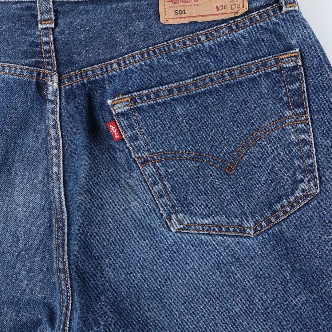 00'S Levi's Levi's 501 Euro model straight denim pants for men, equivalent to W34 / eaa425679