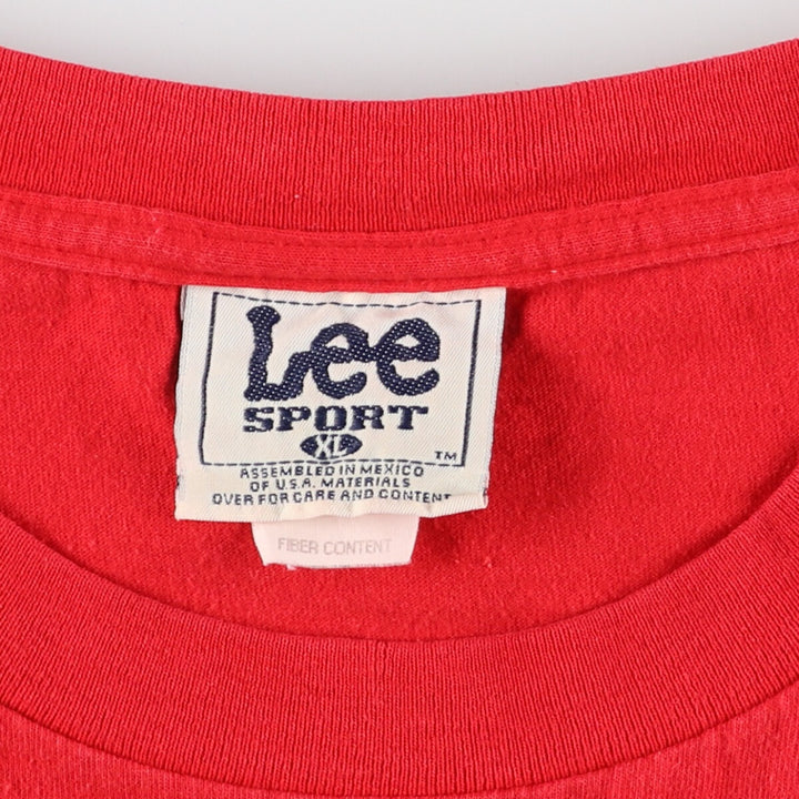 90'S Lee SPORT MLB Cleveland Indians Short Sleeve Sports T-Shirt Men's XL Vintage /eaa425732