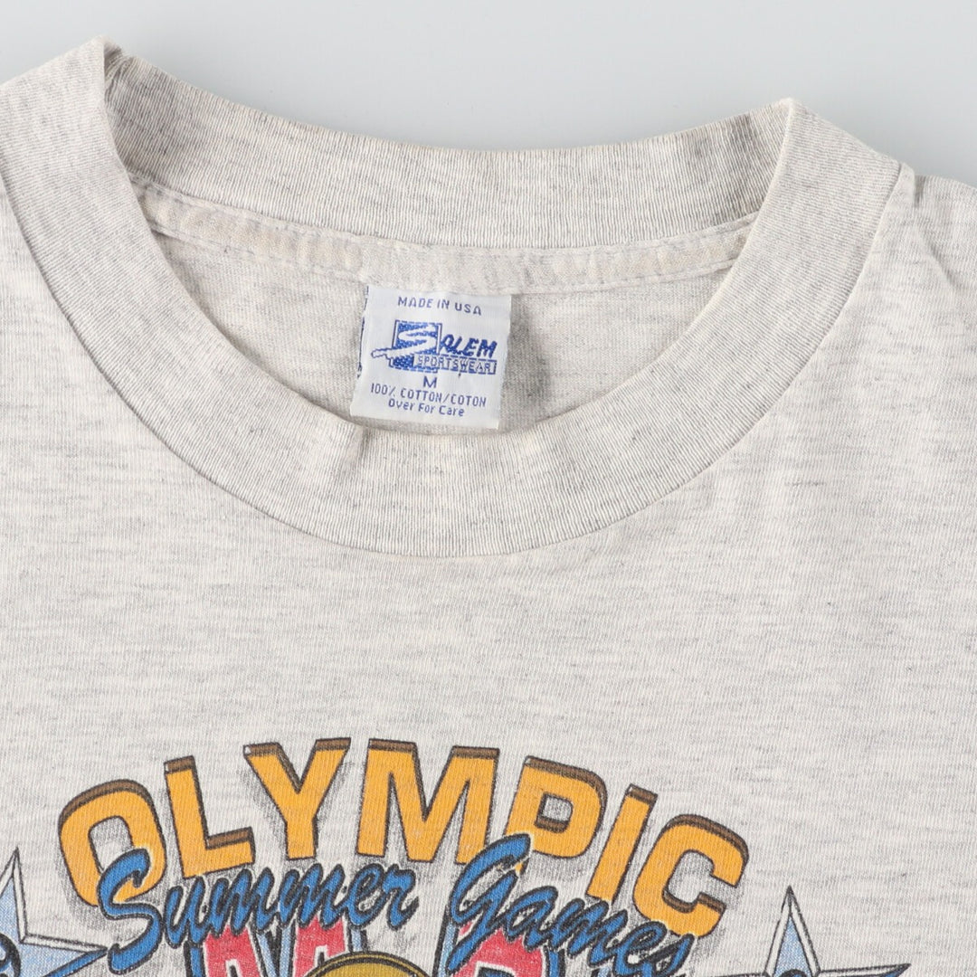 90'S Barcelona Olympics 1992 DREAM TEAM Dream Team Double-sided Printed T-shirt Made in USA Men's M Vintage /eaa425751