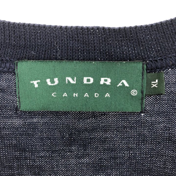 TUNDRA Open Front Wool Knit Vest Men's XL Vintage /eaa425827