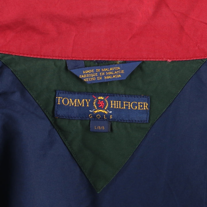 00'S Tommy Hilfiger GOLF Crazy Pattern Windbreaker Men's L Vintage /eaa425892