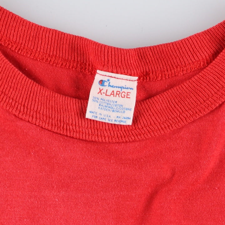 80'S Champion Tricot Tag 88/12 Plain T-shirt Made in USA Men's XL Vintage /eaa425949