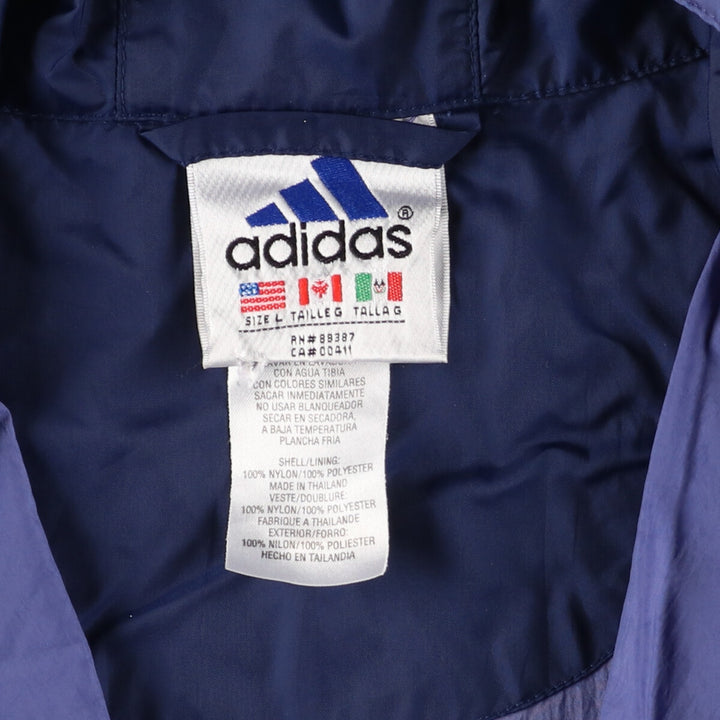 90'S Adidas Half Zip Nylon Hoodie Men's L Vintage / eaa426031