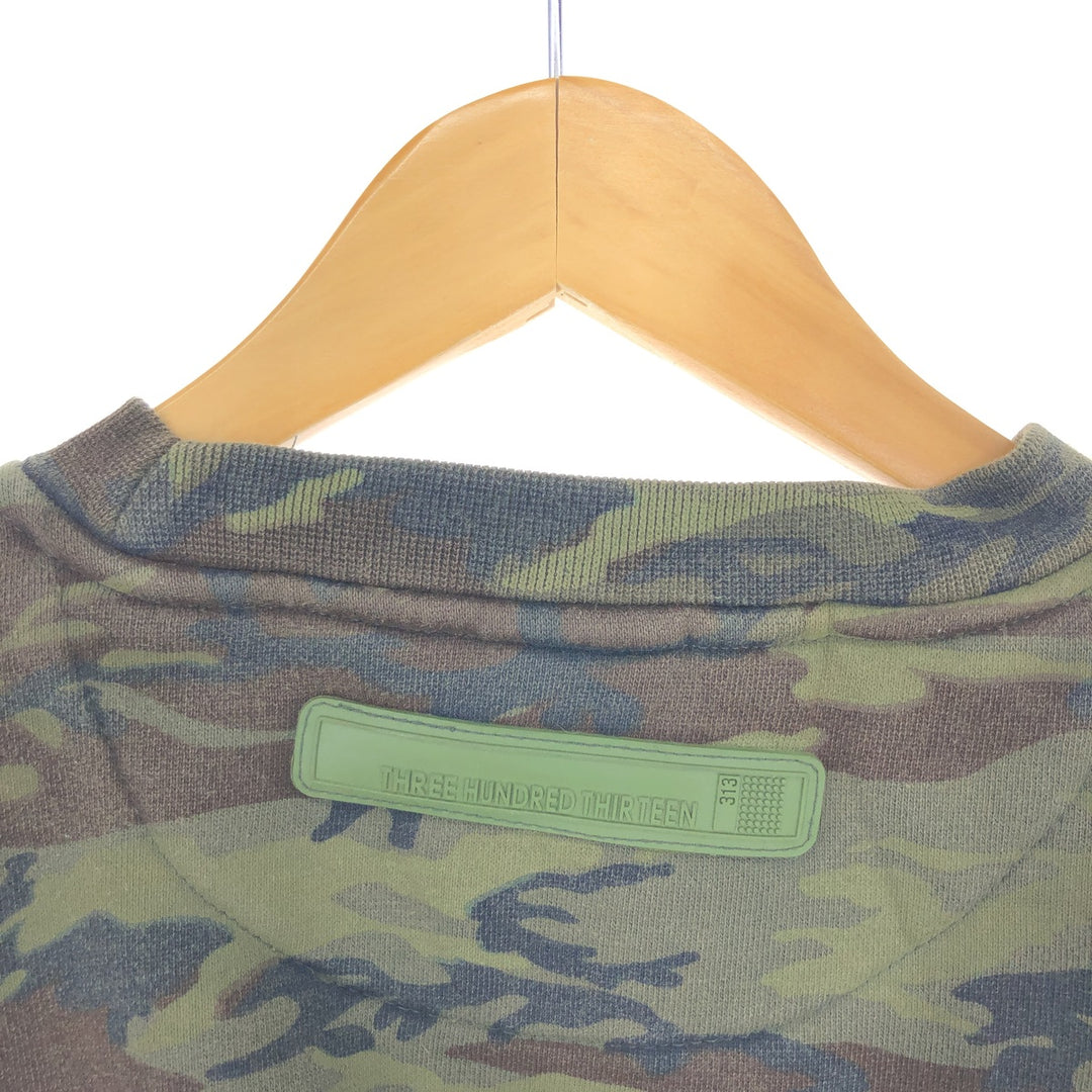 BULLROT WEAR Camouflage Pattern Logo Sweatshirt Trainer Men's L /eaa426345