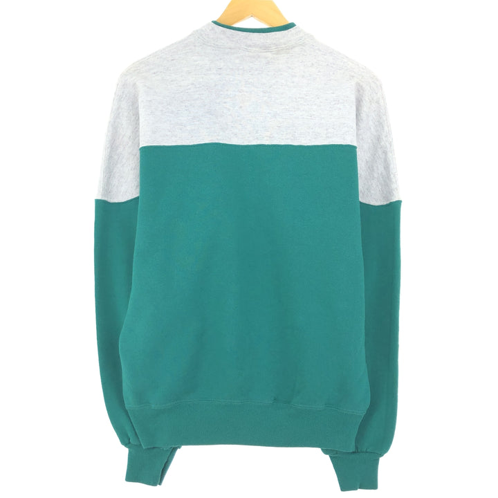 90'S Russell Two-tone Layered Neck Plain Blank Sweatshirt Trainer Made in USA Men's L Vintage /eaa426416