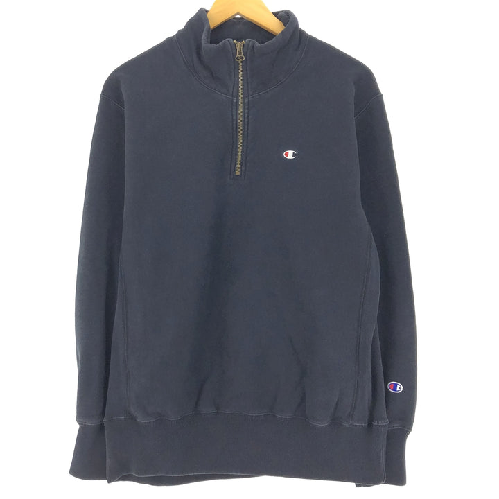 Champion Reverse Weave Replica Solid Color Tag WARM UP Half Zip Sweatshirt Trainer Men's XXL /eaa426434