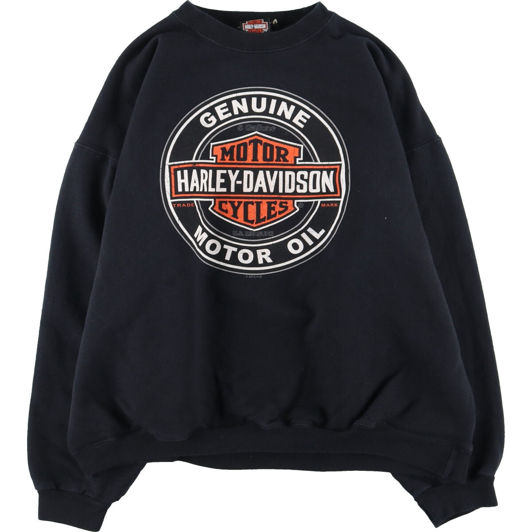 Harley Davidson Double-sided Printed Sweatshirt Trainer Men's L /eaa426466