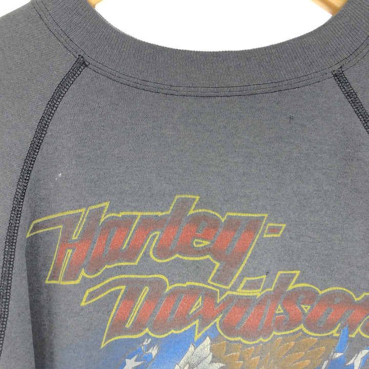 90'S Harley-Davidson double-sided print Harley-Davidson print sweatshirt sweatshirt women's M double-sided print vintage /eaa426468