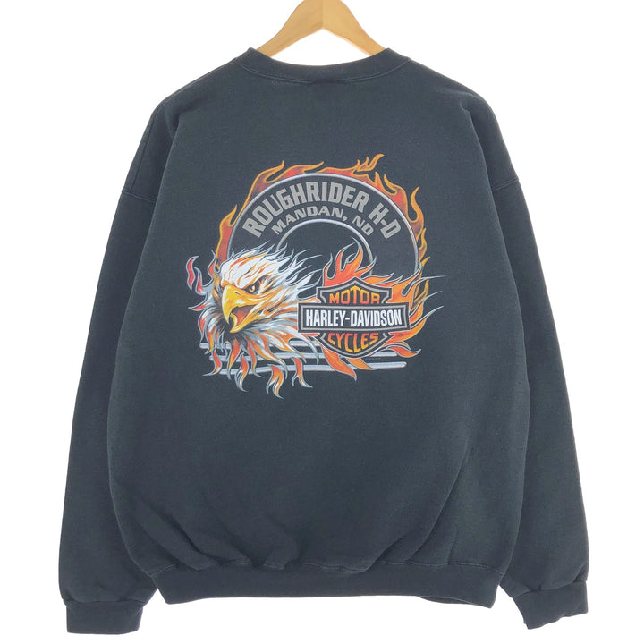 00'S Harley-Davidson Double-sided Printed Sweatshirt, Men's L /eaa426481