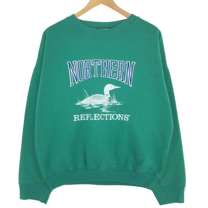 90'S NORTHERN Printed Sweatshirt, Trainer, Men's XL, Vintage /eaa426494