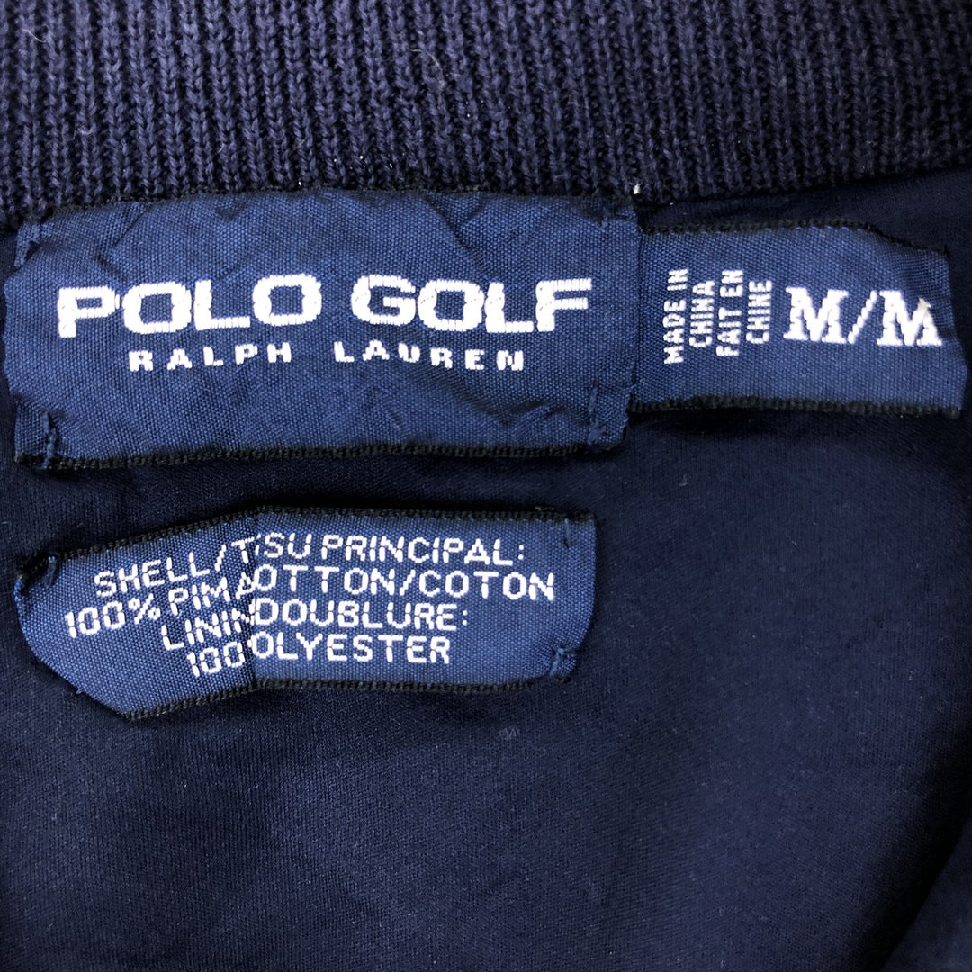 Ralph Lauren POLO GOLF Pima cotton knit half zip sweater for men, size M /eaa426501