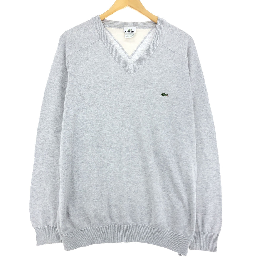 Lacoste LACOSTE French design V-neck cotton knit sweater size 7 Men's L /eaa426514