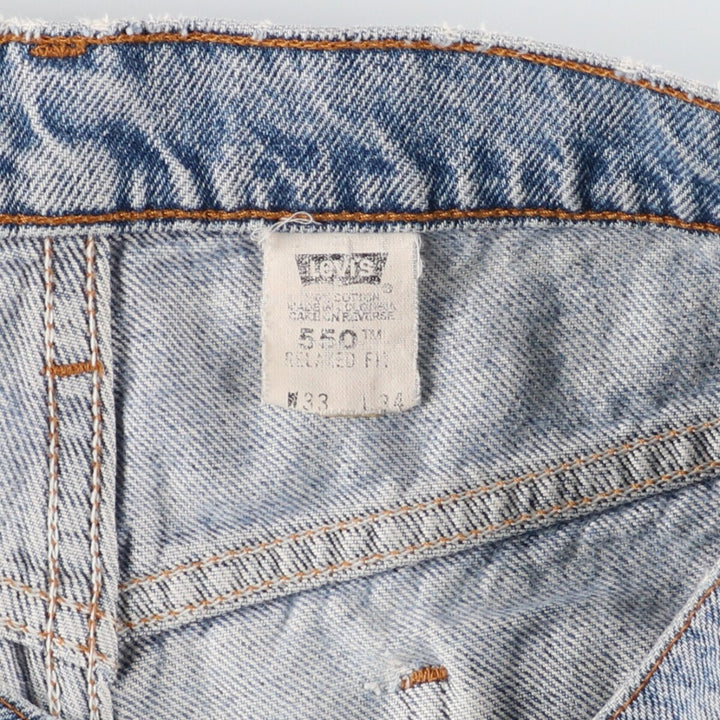 90'S Levi's 550 Relaxed Fit Tapered Denim Pants Men's W33 Vintage / eaa426519