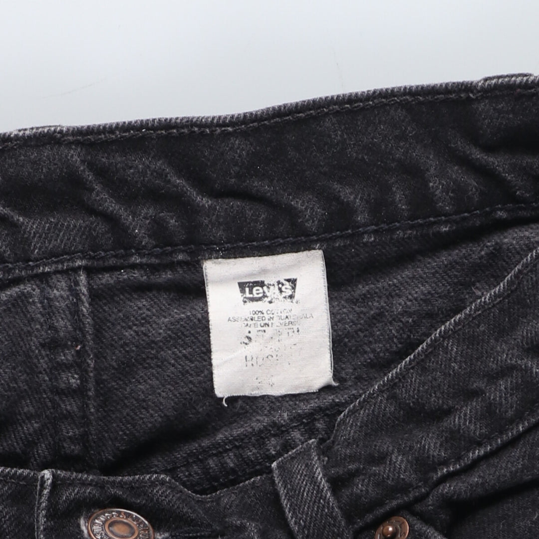 90'S Levi's 550 Relaxed Fit Black Denim Tapered Denim Pants Men's W33 Vintage / eaa426892