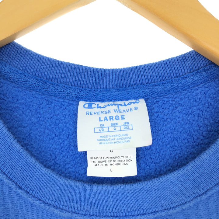 Champion Reverse Weave Replica Single Color Tag Logo Sweatshirt Trainer Women's L /eaa427031