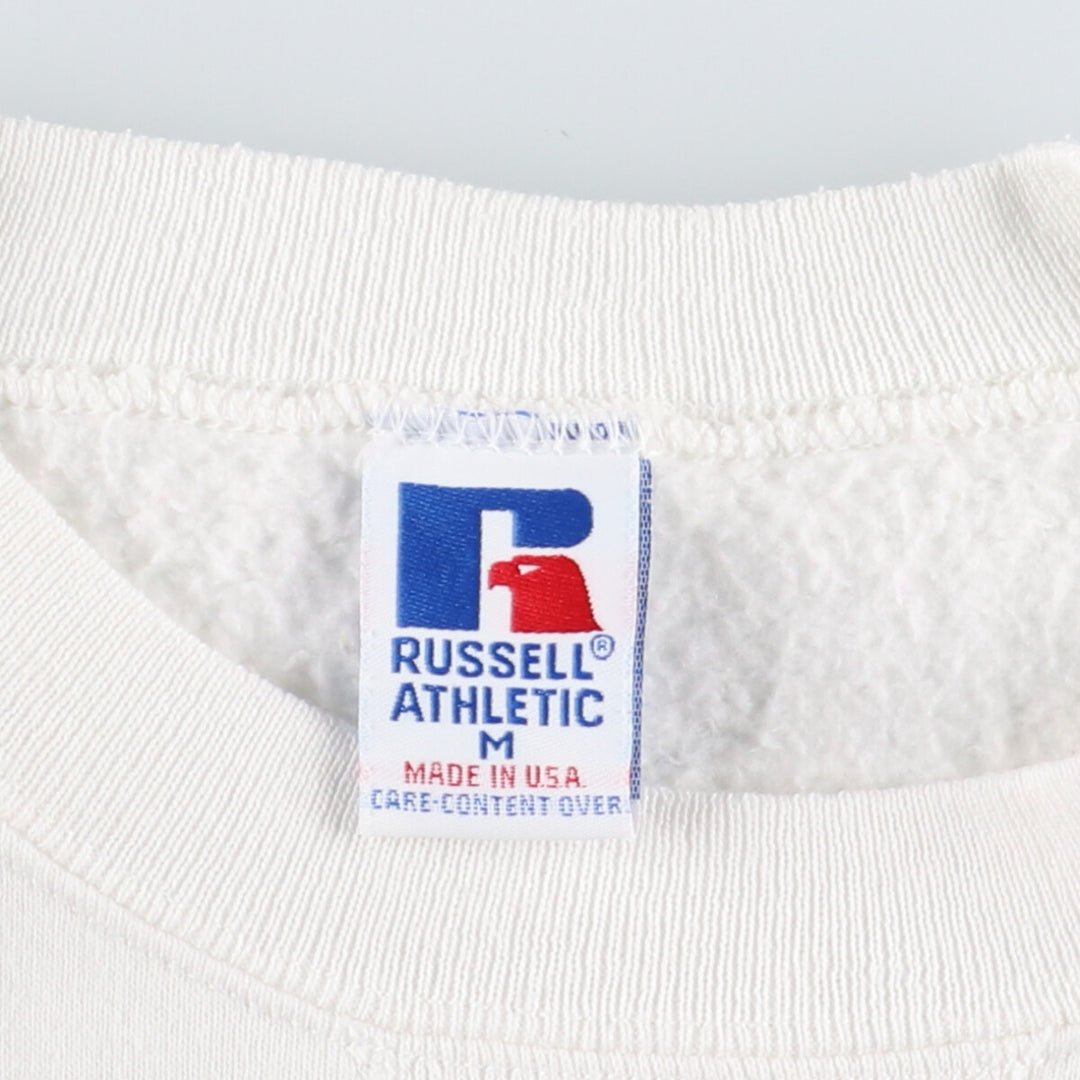 90'S Russell 3-row print college sweatshirt, made in USA, men's M, vintage /eaa427142