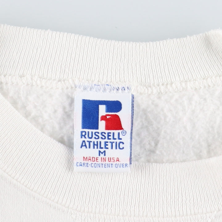 90'S Russell 3-row print college sweatshirt, made in USA, men's M, vintage /eaa427142