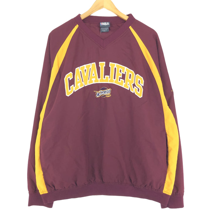 NBA CLEVELAND CAVALIERS Cleveland Cavaliers V-neck warm-up pullover Men's L /eaa427148