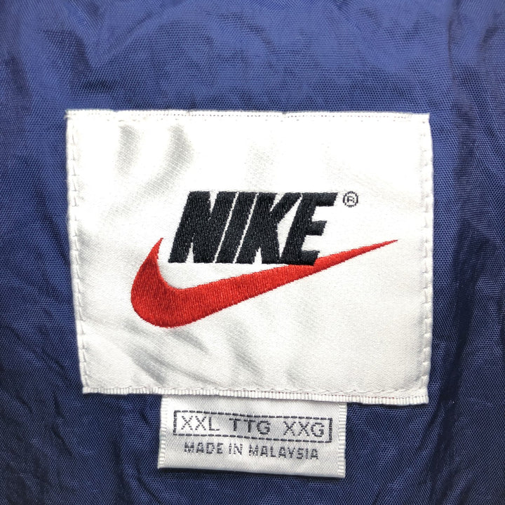 90'S Nike Back Logo Half Zip Nylon Hoodie Men's XXL Vintage /eaa427160