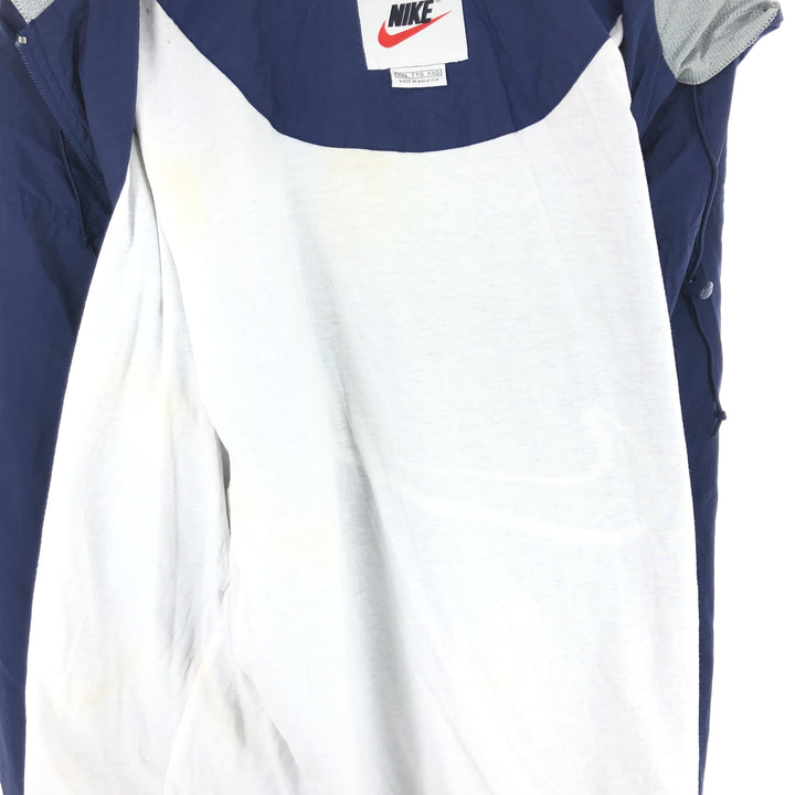 90'S Nike Back Logo Half Zip Nylon Hoodie Men's XXL Vintage /eaa427160