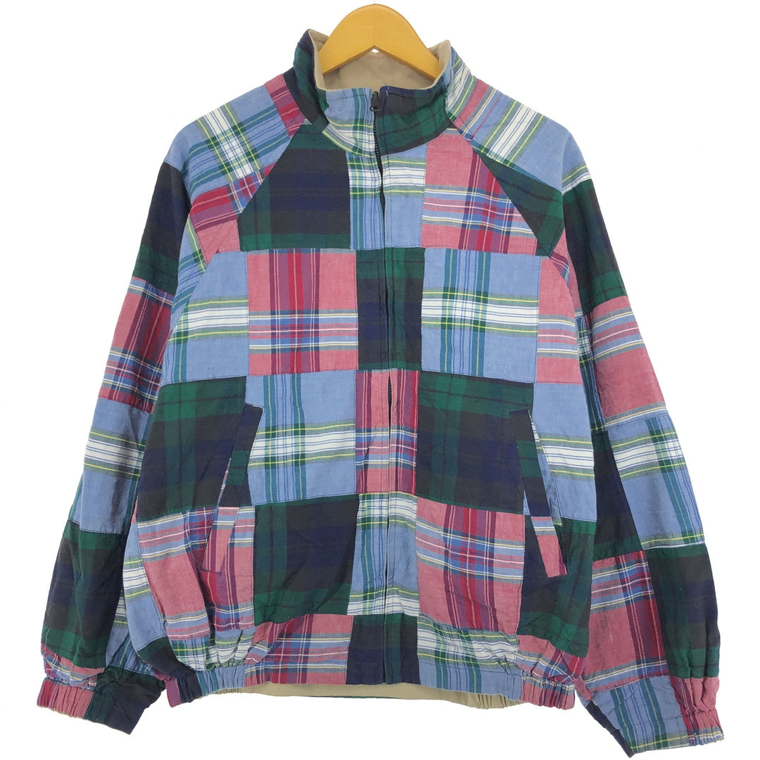 90'S NAUTICA Reversible Patchwork Check Pattern Swing Top Sports Jacket Men's M Vintage /eaa427493