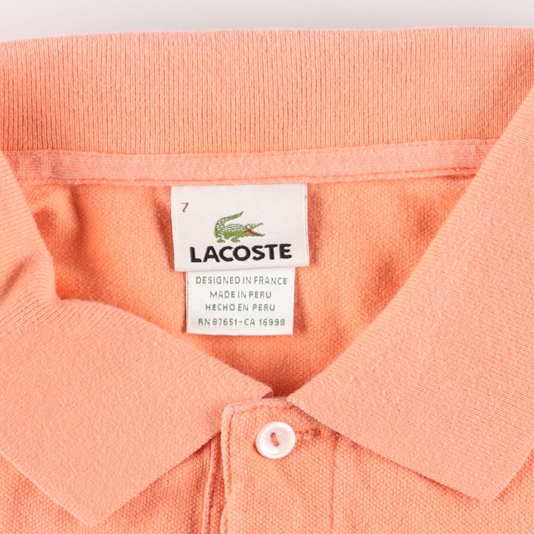 Lacoste LACOSTE Short Sleeve Polo Shirt 7 Men's XXL /eaa427592