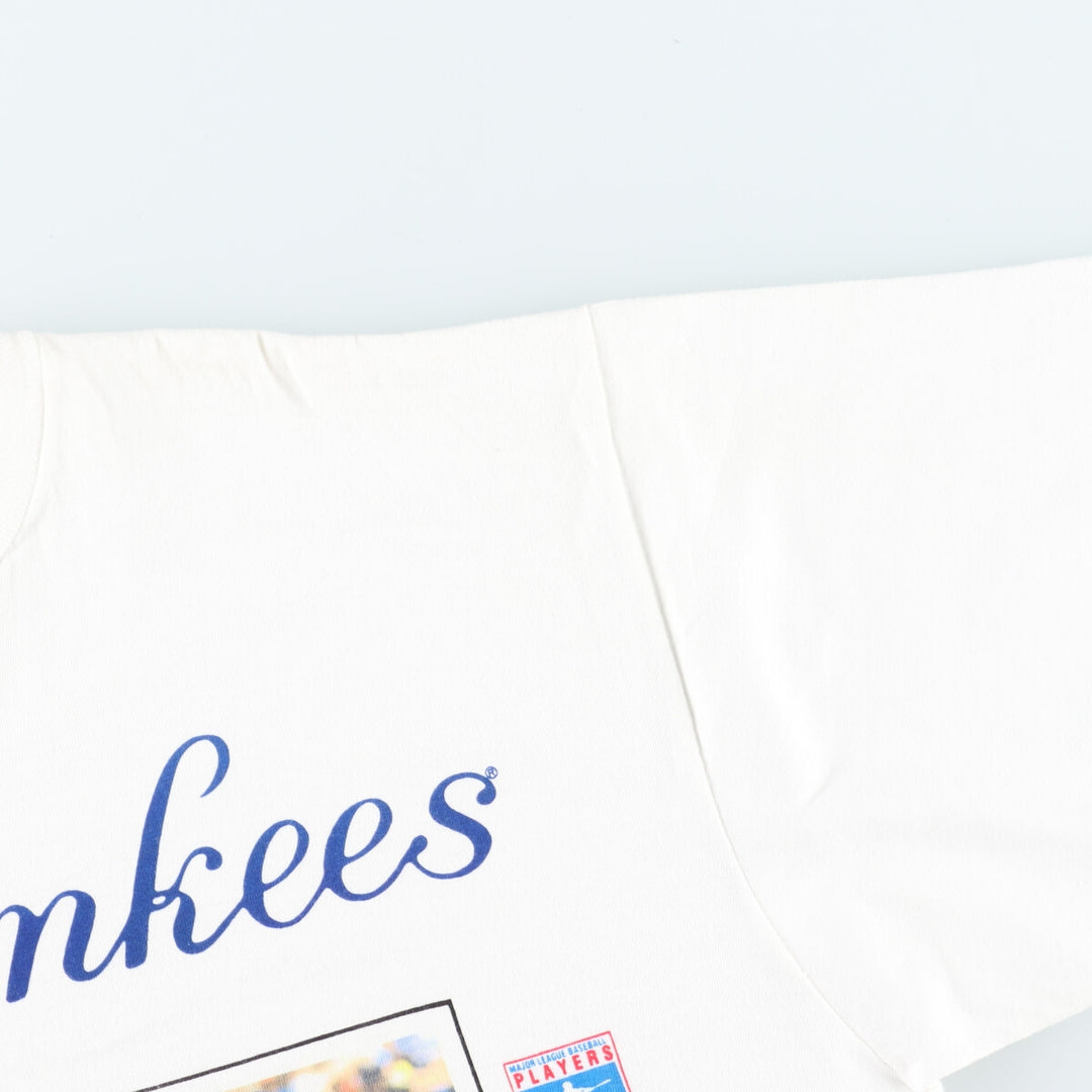 90'S SPORT ATTACK MLB New York Yankees Don Mattingly Printed T-shirt Made in USA Men's XL Vintage /eaa427621