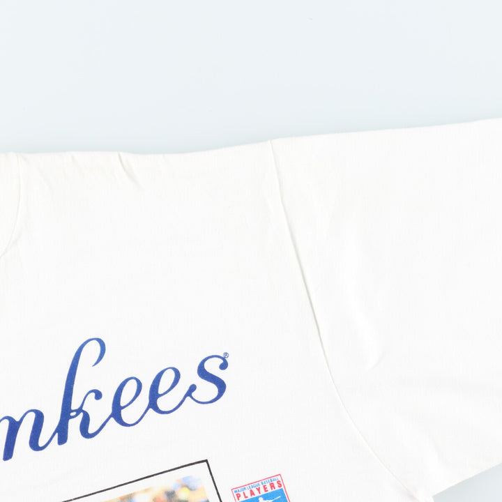 90'S SPORT ATTACK MLB New York Yankees Don Mattingly Printed T-shirt Made in USA Men's XL Vintage /eaa427621