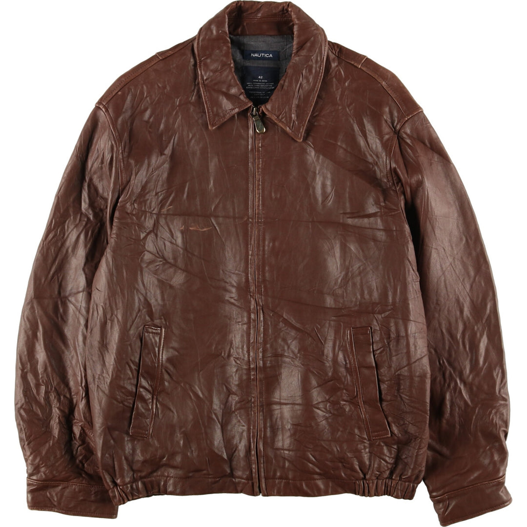 NAUTICA Leather Blouson Type Men's L /eaa427890