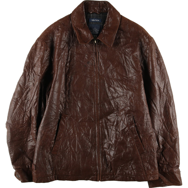 NAUTICA Leather Blouson Type Men's L /eaa427891