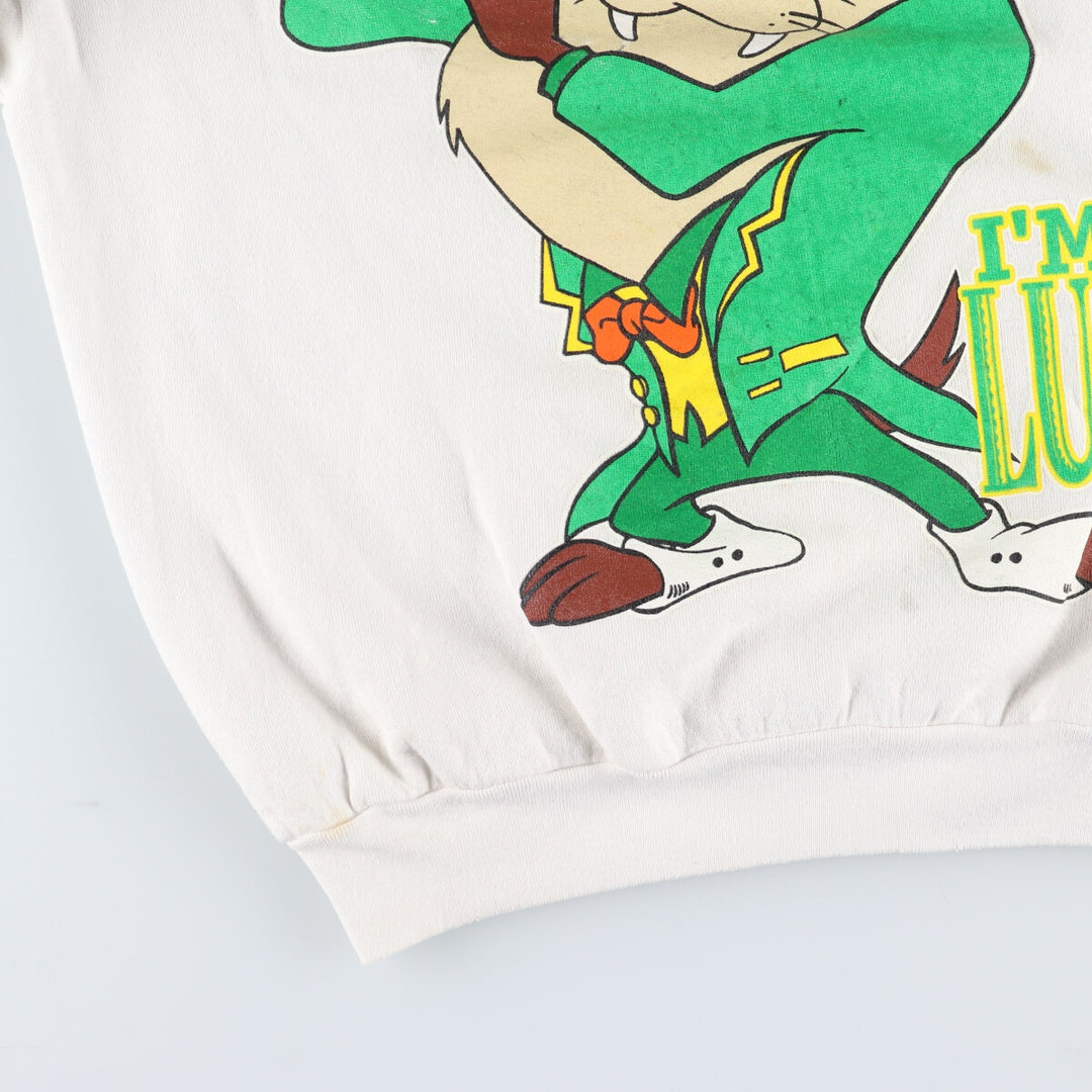 90'S TULTEX Looney Tunes TASMANIAN DEVIL Character Sweatshirt, Men's XL, Vintage /eaa427922