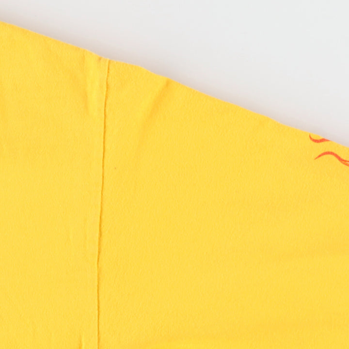 00'S Harley-Davidson Hanes Double-sided Print Long Sleeve T-Shirt, Men's M unknown yellow type Vintage Second Hand