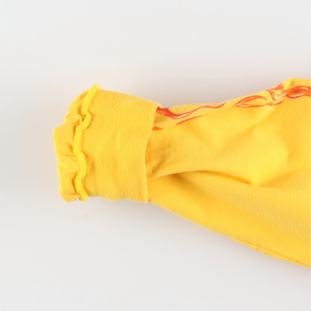 00'S Harley-Davidson Hanes Double-sided Print Long Sleeve T-Shirt, Men's M unknown yellow type Vintage Second Hand